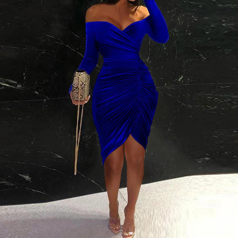 Robe de soirée bleu