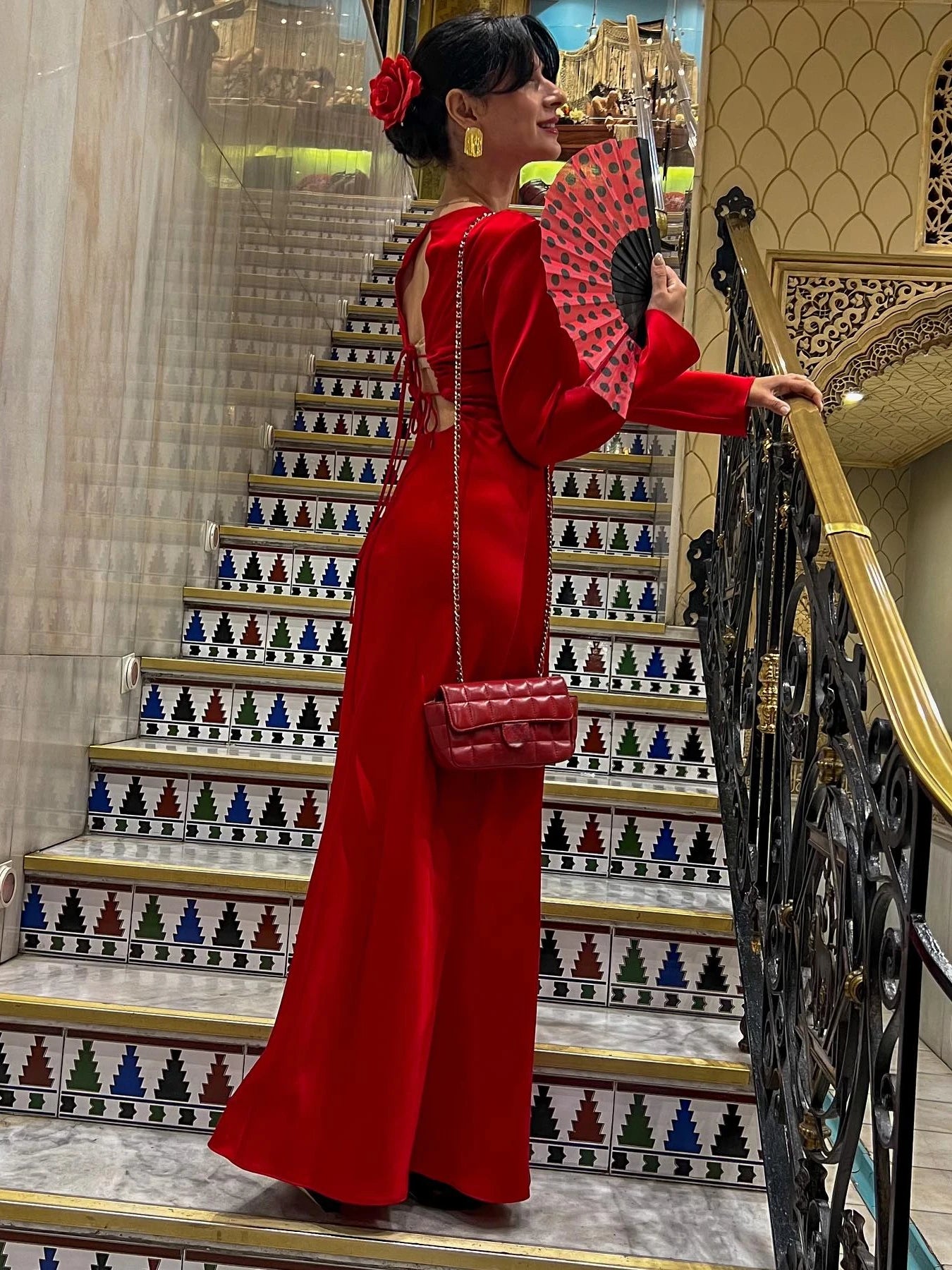 Robe de soirée rouge