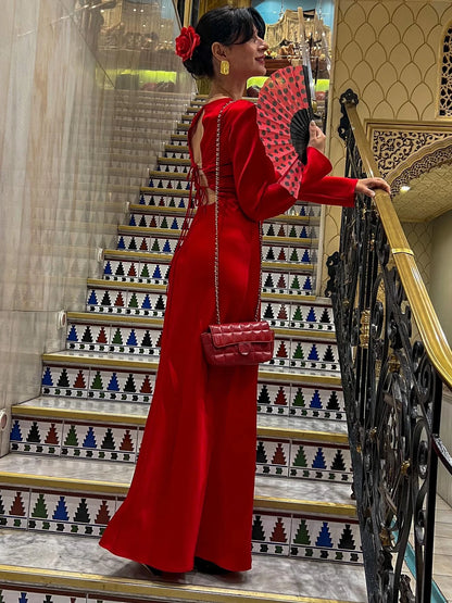 Robe de soirée rouge