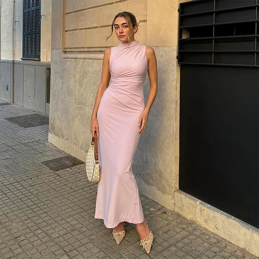 Robe de soirée rose