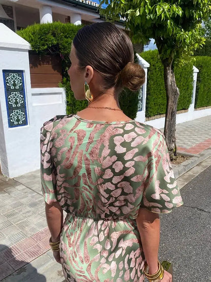 Robe d'été verte