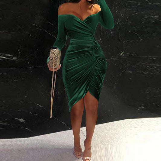 Robe de soirée verte